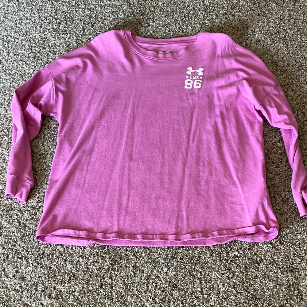 Under Armour Kids Pink Long sleeve T-shirt